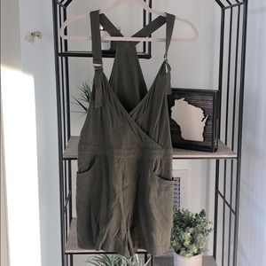 Olive green romper